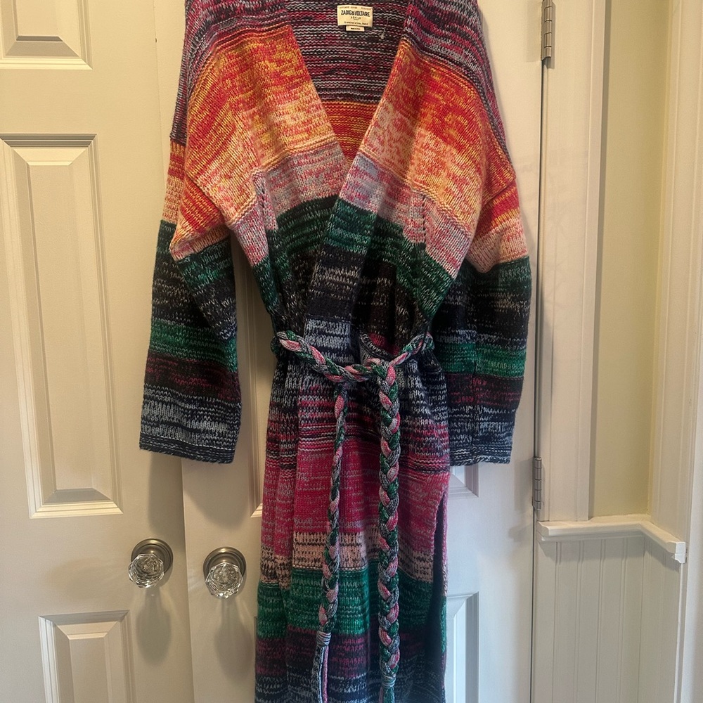 Zadig & Voltaire Multicolor Striped Cardigan